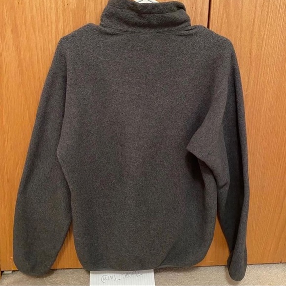 Patagonia Sherpa Jacket Lightweight Quarter Zip Grey - Picture 3 of 5